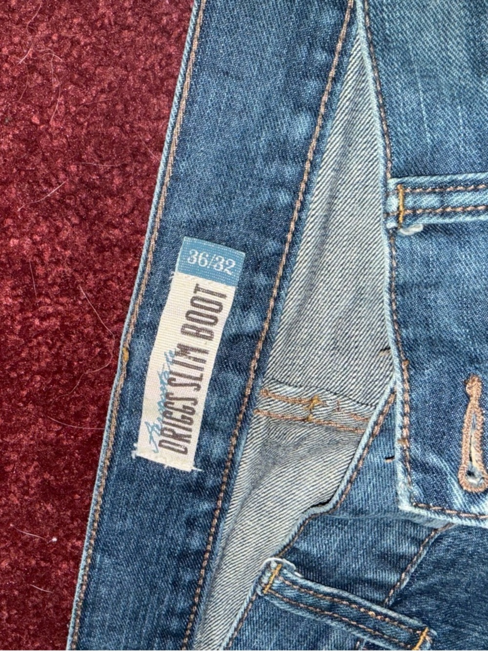 Aeropostale Men's Light Blue Bootcut Jeans - Picture 2 of 3